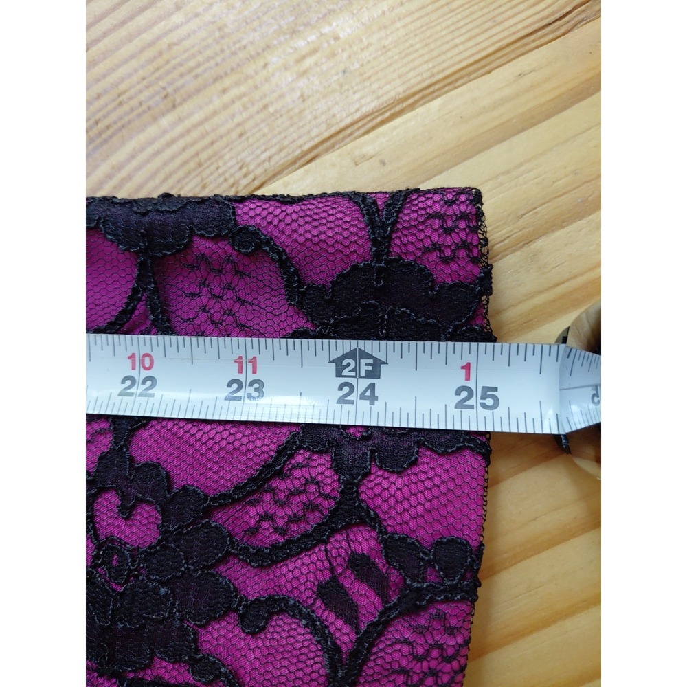 JS Collections Blazer Y2k Womens 12 Pink With Black Floral Lace Jacket - Picture 6 of 11